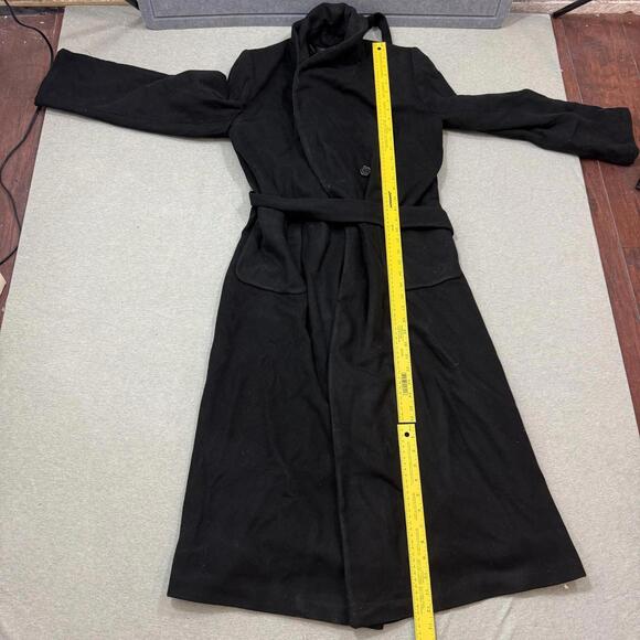 J Percy for Marvin Richards Coat Womens Cashmere Wool Black Full Sz 8 Made USA - Picture 3 of 10